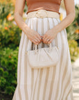 The Raffia Oval Buckle Belt