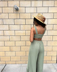 The Rami Textured Cutout Jumpsuit