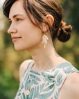 The Adele Marbled Earrings by Earth + Clay Collective