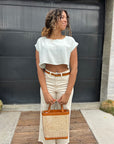 The Nori Rattan Crossbody Bag