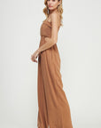 The Jayne Pleated Bodice Linen Jumpsuit