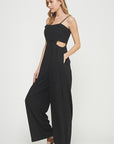 The Jayne Pleated Bodice Linen Jumpsuit