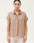 The Jillian Soy Embroidered Blouse