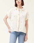 The Jillian Ivory Embroidered Blouse