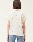 The Jillian Ivory Embroidered Blouse