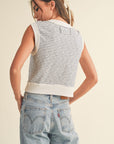 The Krystal Boxy Ribbed Tank