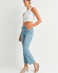 The Kyle Vintage Light Cropped Flare Jeans