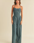 The Kylie Washed Denim Jumpsuit