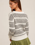 The Leah Round Neck Textured Sweater
