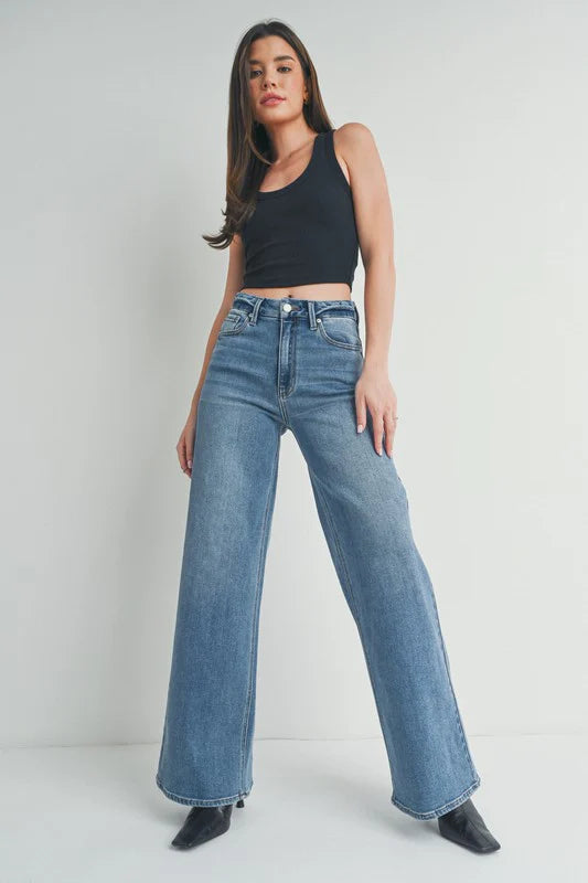 The Leana Denim Wide Leg Jeans – Thread + Seed