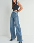 The Leana Denim Wide Leg Jeans