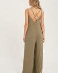 The Lenu Criss-Cross Wide Leg Jumpsuit