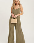 The Lenu Criss-Cross Wide Leg Jumpsuit