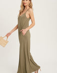 The Lenu Criss-Cross Wide Leg Jumpsuit