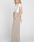 The Libby Washed Suspender Jumpsuit