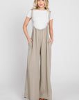 The Libby Washed Suspender Jumpsuit