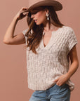 The Lucy Loose Knit Sweater Top