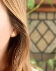 The Opal Luminary Studs by Michelle Starbuck Designs