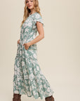 The Lynnea Floral Tiered Maxi Dress