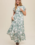 The Lynnea Floral Tiered Maxi Dress