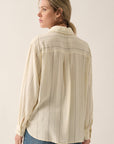 The Maia Stripe Button Down Top
