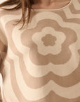 The Mailie Floral Striped Sweater