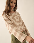 The Mailie Floral Striped Sweater