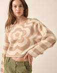 The Mailie Floral Striped Sweater