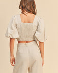 The Marcella Linen Straight Leg Pants