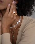 The Gold Filled Marcy Double Pearl Hoops