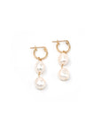 The Gold Filled Marcy Double Pearl Hoops