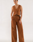 The Mariah Linen Vest + Pant Set - Sold Separately