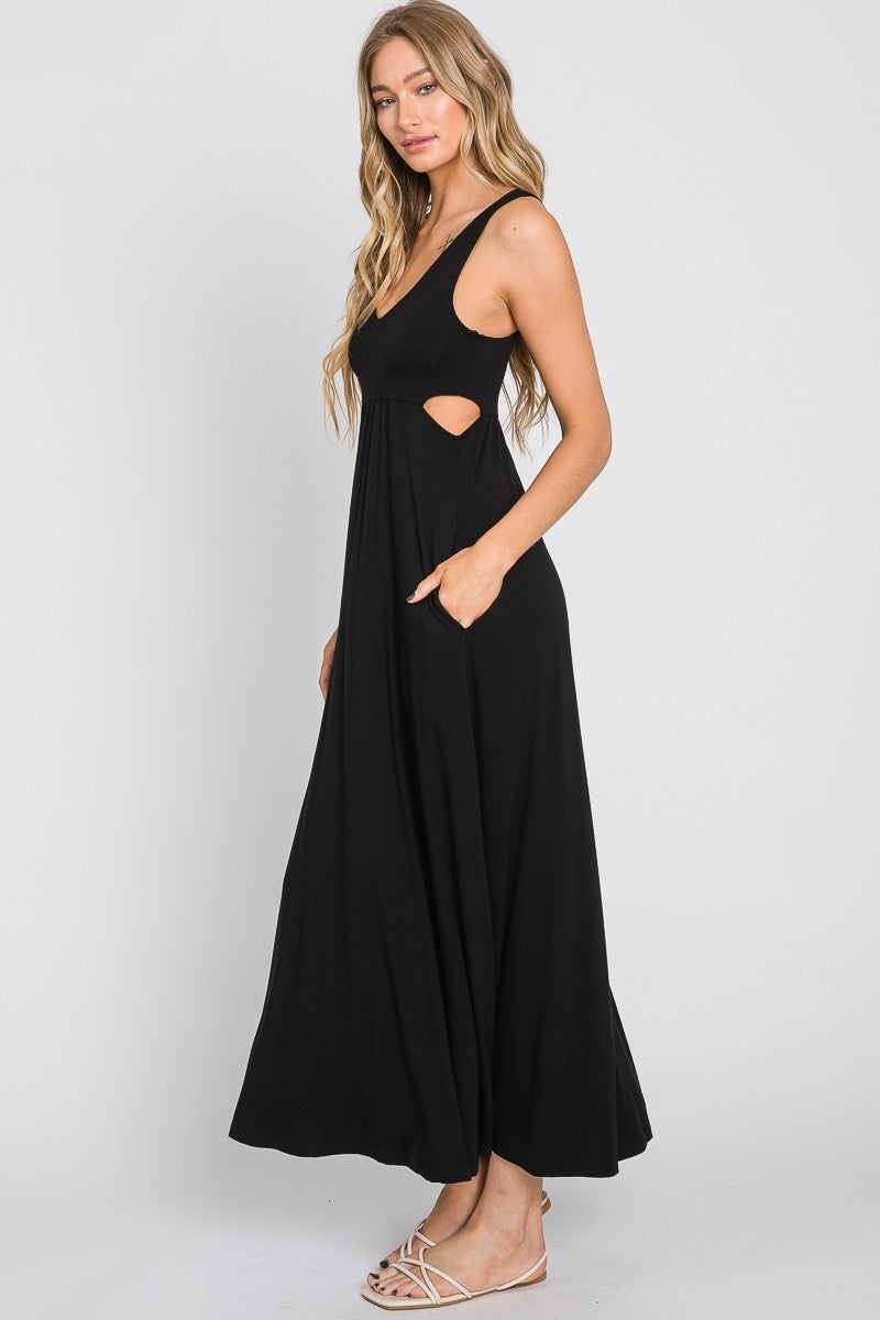 The Maribeth Side Cutout Maxi Dress The Maribeth Side Cutout Maxi Dress