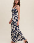 The Mariella Floral Wide Leg Jumpsuit