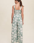 The Mariella Floral Wide Leg Jumpsuit
