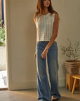 The Matilda Pointelle Knit Sweater Vest