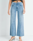The Lucia Medium Denim Wide Leg Jeans