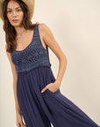The Amelia Crochet Bodice Jumpsuit