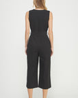 The Mindy Wide Leg Linen Jumpsuit