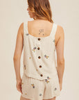 The Mindy Floral Top + Shorts Set - Sold Separately