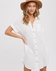 The Nayeli Button Down Shirt Dress