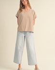 The Nico Striped V-Neck Top