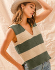 The Montana Deep V Sweater Tank