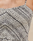 The Paisley Smocked Aztec Cami Top