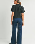 The Leana Denim Wide Leg Jeans