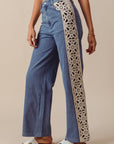 The Bindi Crochet Paneled Jeans