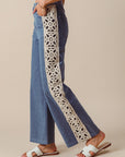 The Bindi Crochet Paneled Jeans