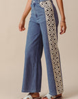 The Bindi Crochet Paneled Jeans