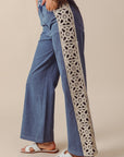The Bindi Crochet Paneled Jeans