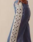 The Bindi Crochet Paneled Jeans